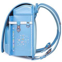 【新品】最新 女の子ランドセル マーガレットモデル 高級 大容量 撥水加工 6年保証 全国送料無料 スクールバック 通学カバン ライトブルーの画像