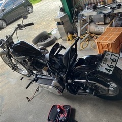 ハーレーダビットソン🏍️FXST平成16年式　カスタム多数🉐　　の画像