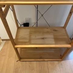 木製　ラックの画像