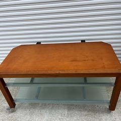 木目 、テレビ、棚、 台、タイヤ付き 