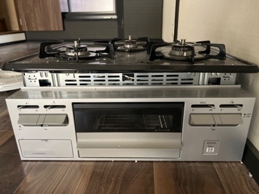 未使用！3口ガス台   都市ガス