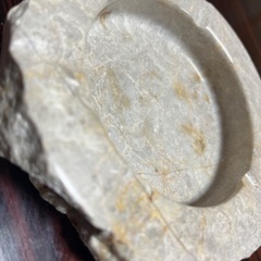 大理石　工芸品　灰皿　中古の画像
