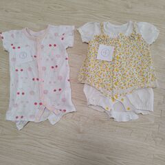 女の子ベビー服8点(サイズ50～70) + スタイの画像