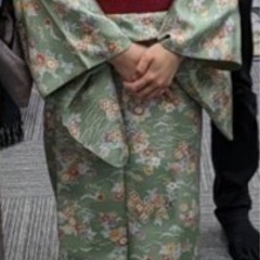小紋(正絹) ミンサー帯 手渡しのみ！！の画像