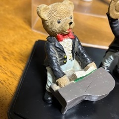 陶器　クマの音楽隊　フィギュアの画像