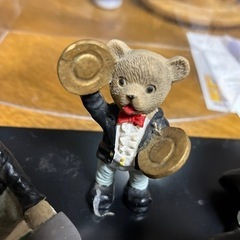 陶器　クマの音楽隊　フィギュアの画像