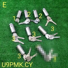 E【 8個セット 】 MIWA/美和ロック U9PMK.CY 取替用シリンダー