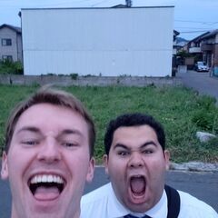 ２人外人と散歩しましょう！