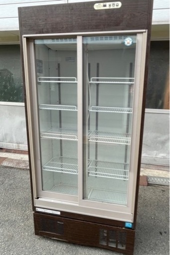 【動確済み】業務用 フクシマ リーチインショーケース MSU-30GMSR8 337L 100V 900×450×1960リーチイン冷蔵ショーケース グラス冷蔵 大阪