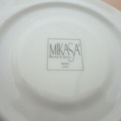ミカサ ティーカップ＆ソーサー ペアセット ボーンチャイナ 花柄 イエロー ブルー 2個セット MIKASA 札幌 西岡店の画像