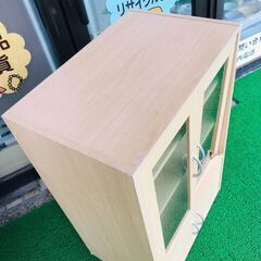 【破損あり】ニトリ　ミニ食器棚CB-MS 9060 NA