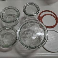 weck ガラス容器 4つ