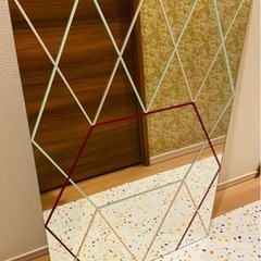 【引取限定】IKEA デザインミラー　600x900mm　姿見　...