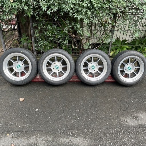 ハヤシレーシング　ストリート　PCD114.3　6J-14インチ 4本タイヤセット　美品　旧車