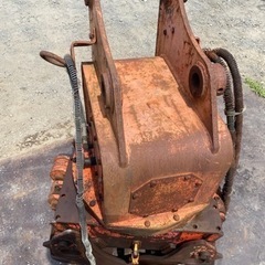 木材グラップル アタッチメント ユンボ ピン径60mm アーム取付幅260mm PC120-6から取り外し 茨城県境町発【Stock No.7038】の画像