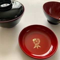 お食い初め用　漆器の画像