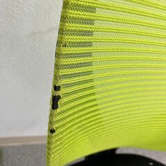 【8/26にて掲載終了します】無料にて差し上げます。メッシュチェア　椅子　黄緑の画像