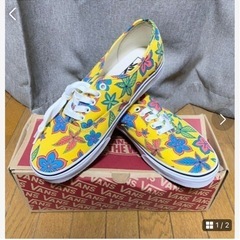  新品未使用※ VANS ボタニカル柄　スリッポン　☆小さめ☆