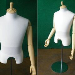 SUN】紳士トルソー ニット張り 腕付き 日本製 発砲ボディー□P-93