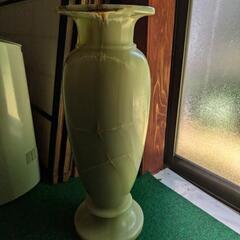花瓶 大理石 うぐいす色 アンティーク ヴィンテージの画像