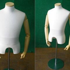 【SUN】紳士トルソー ニット張り 腕付き 日本製 発砲ボディー■P-92