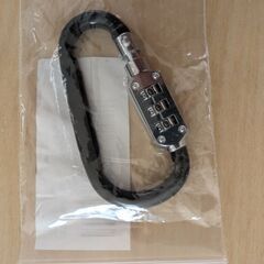 【新品】 カラビナロック 盗難防止 ダイヤル式ロック 鍵 ナンバーロックの画像