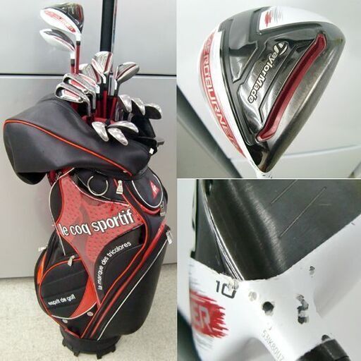 テーラーメイド AEROBURNER＆SUPER LAUNCH 14本 メンズゴルフセット FLEX-S キャディバッグ付 Taylo
