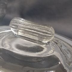 レトロなガラス瓶/蓋付 ガラスジャー/ガラス保存容器/米びつ保存容器/ガラスクッキージャー/C0DS0125の画像
