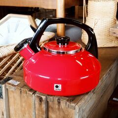 未使用品 昭和レトロ Sanko Ware ホーローケトル ホー...