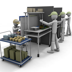 精密機械の部品のピッキング・出庫業務