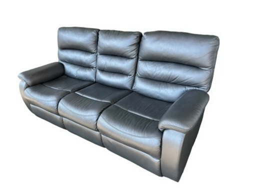 取引成立　3人掛け電動テーブル付きリクライニングソファ（Nビリーバ2革DBR）　ニトリ