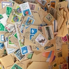 切手　使い終わったものたちの画像
