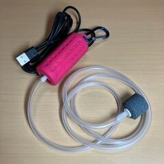 USB給電小型エアーポンプ（ピンク）