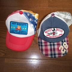 4点セット子供用帽子キャップバケハミッキーホットビー熱中症対策夏休みの画像