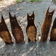 ①くろねこの置物〈A〉