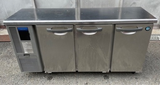 【動確済み】2017年 ホシザキ 業務用テーブル形冷蔵庫 RT-150MTF 単相 100V 1500×450×800 台下冷蔵庫 コールドテーブル 厨房機材 大阪発