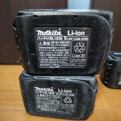マキタ純正バッテリー３個セット18Vの画像