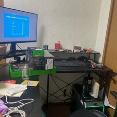 ゲーミングデスク、L字の画像
