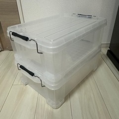 フタ付ハードコンテナ ＃13 クリア　2個セットの画像