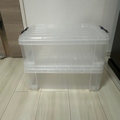 フタ付ハードコンテナ ＃13 クリア　2個セットの画像