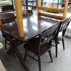 「ジモティー見た」で5％OFF！【4人掛けダイニングセット】4人...