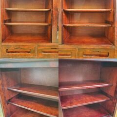 民芸家具 引き戸 抽斗 サイドボード キャビネット 飾り棚 食器棚 収納