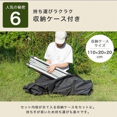 【新品未使用】タープテント　オリーブグリーン　2m×2m ワンタッチテントの画像