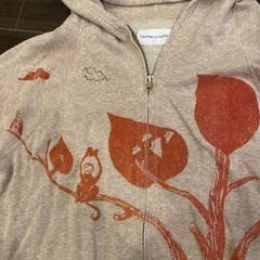 ツモリチサト TSUMORI CHISATO ラインストーン 付 ジップアップ パーカーの画像