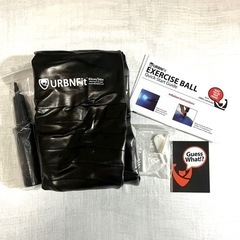 【新品】バランスボール 65cm スポーツ エクササイズ ブラック ノンバーストの画像