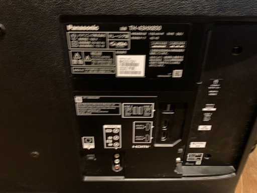 取引中　パナソニック 43インチ 4Kダブルチューナー内蔵 液晶テレビ ビエラ 転倒防止スタンド搭載TH-43HX850 2021年製