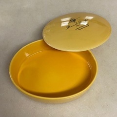 美品 陶器 小物入れ 小皿 チョコレート入れ パスカルカフェ 日本橋 黄色 北欧の画像