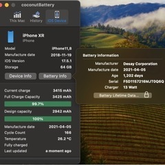 iPhone XR 64GB レッド au SIMロック解除済の画像