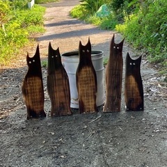 ④くろねこの置物〈D〉