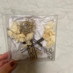 ヘアアクセ前撮り　ウェディング